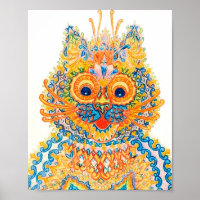 Eine große Mit Augen Katze, Louis Wain