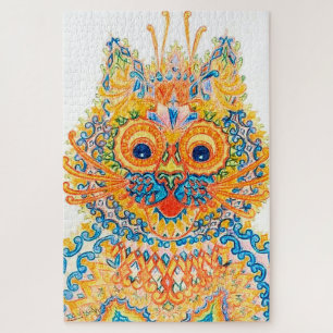 Eine große Mit Augen Katze, Louis Wain Puzzle