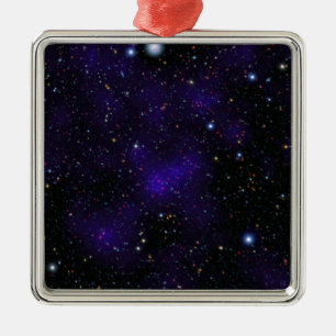 Eine große Sammlung Galaxien Silbernes Ornament