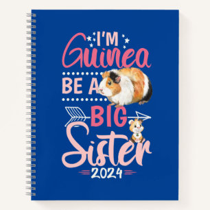 Eine große Schwester 2024 - Guinea Pig Pun Notizbuch
