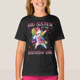 eine große Schwester des Geburtstags "Girl unicorn T-Shirt