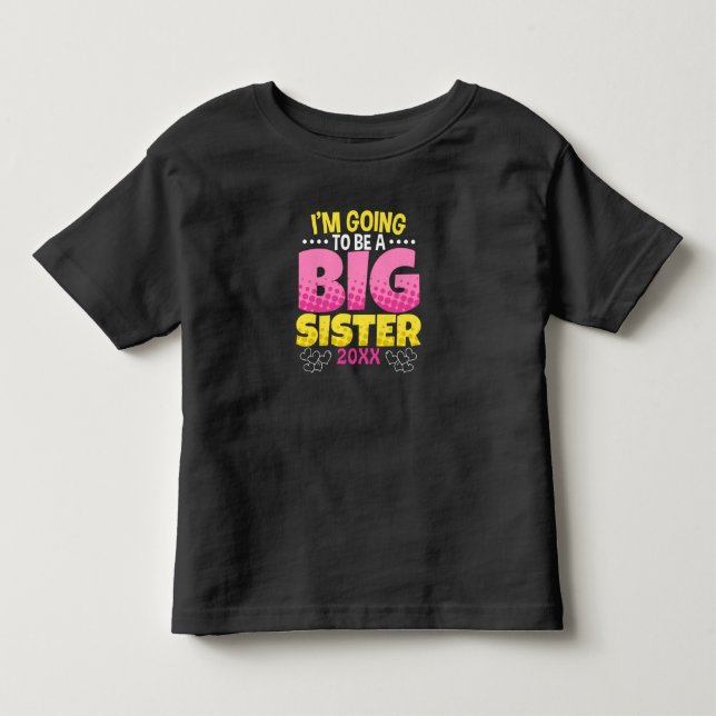 Eine große Schwester werden Kleinkind T-shirt (Vorderseite)