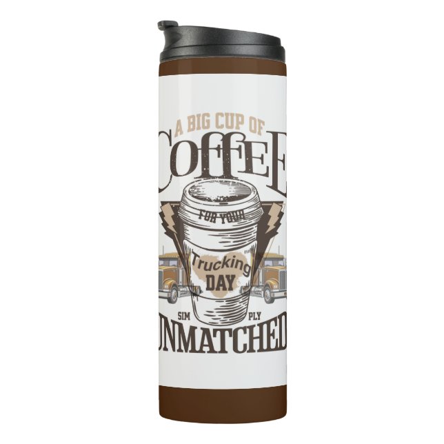Eine große Tasse Kaffee ist ein unübertroffener Sc (Nach rechts gedreht)