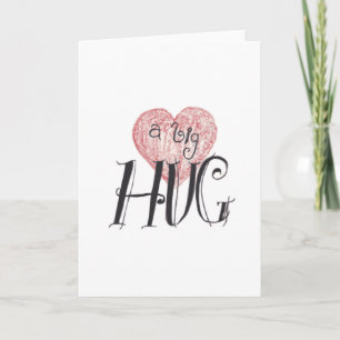 Eine große Umarmung Feiertagskarte