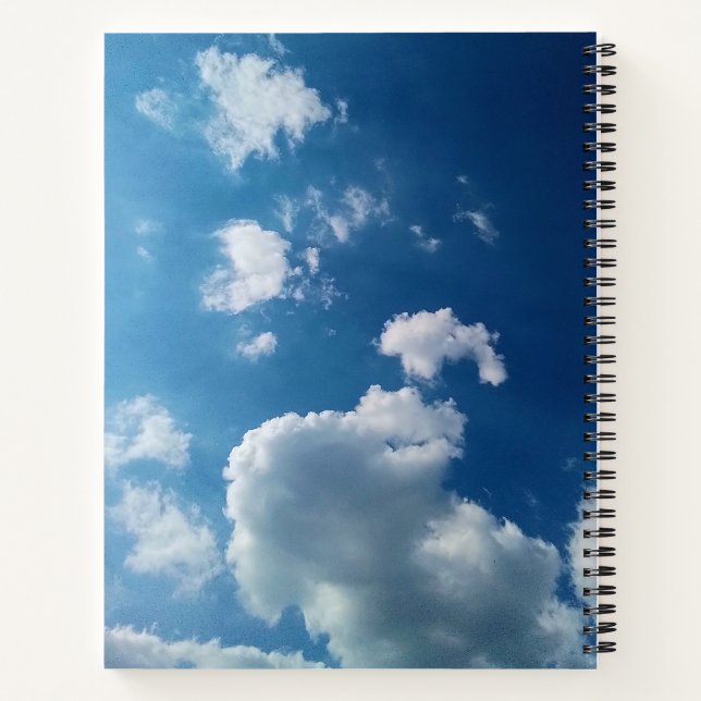 Eine große Wolke Notizbuch (Rückseite)
