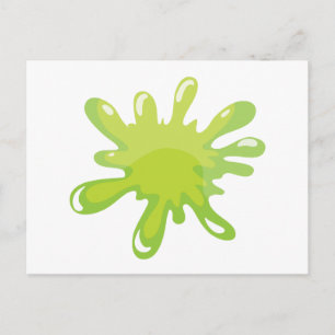 eine grüne Farbe Postkarte