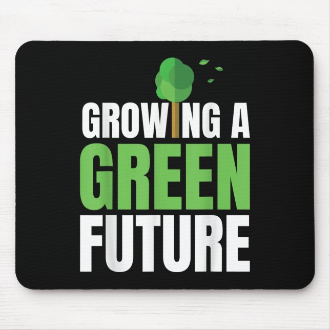 Eine grüne Zukunft des Umweltschutzes für Europa Mousepad (Vorne)