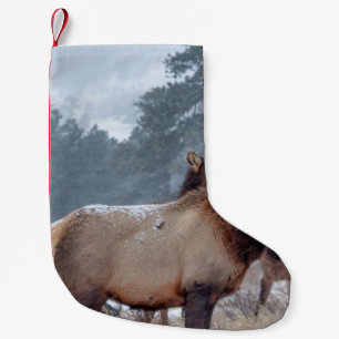 EINE GRUPPE HIRSCH KLEINER WEIHNACHTSSTRUMPF