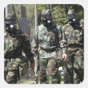 Eine Gruppe Solarherausforderungsteilnehmer Quadratischer Aufkleber