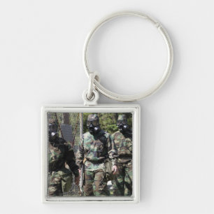 Eine Gruppe Solarherausforderungsteilnehmer Schlüsselanhänger