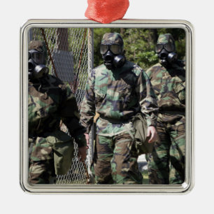 Eine Gruppe Solarherausforderungsteilnehmer Silbernes Ornament