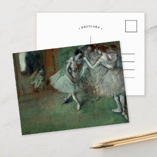 Eine Gruppe von Tänzern   Edgar Degas Postkarte