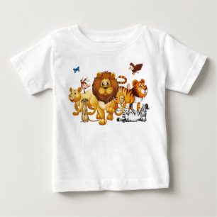 Eine Gruppe wild lebender Tiere Baby T-shirt