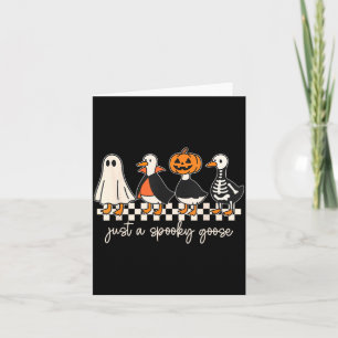 Eine gruselige Gans Halloween Dumm Gans Lustig Karte