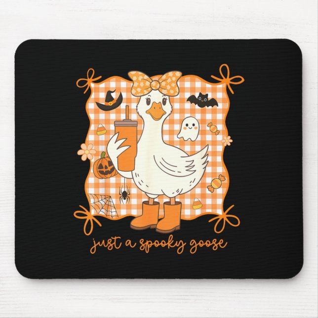 Eine gruselige Gans Halloween Dumm Gans Lustig Mousepad (Vorne)