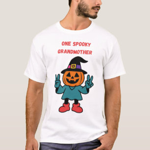 Eine gruselige Oma Halloween-Kürbis-Hexe T-Shirt