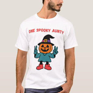 Eine Gruselige Tante Halloween Kürbis Hexe Custom T-Shirt