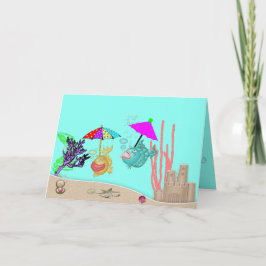 Eine Grußkarte mit 2 Funny Fields. Karte