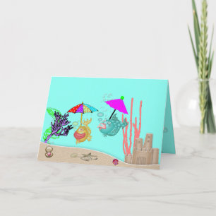 Eine Grußkarte mit 2 Funny Fields. Karte