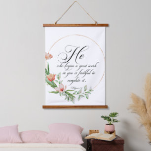 Eine gute Arbeit, rosa Tulpenrahmen Wandteppich Mit Holzrahmen