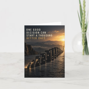 Eine gute Entscheidung Karte
