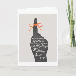 Eine gute Kid-5"x7"-Karte anheben Karte