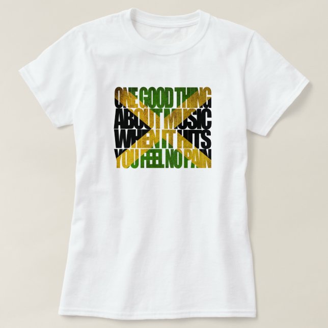 Eine gute Sache für Music Trenchtown Rock Jamaica T-Shirt (Design vorne)