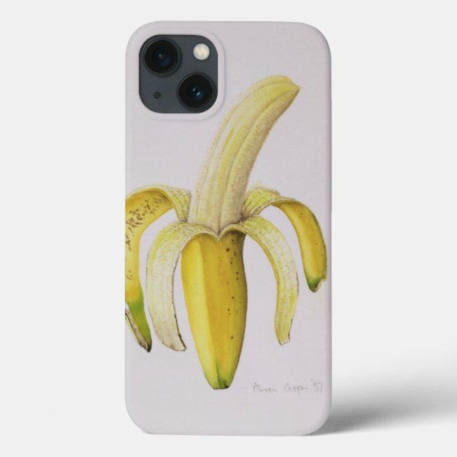 Eine Hälfte-abgezogene Banane 1997 Case-Mate iPhone Hülle (Rückseite)