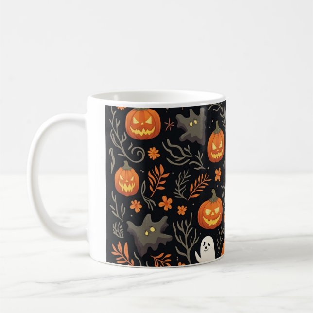 eine Halloween-Tasse-Tasse Kaffeetasse (Links)