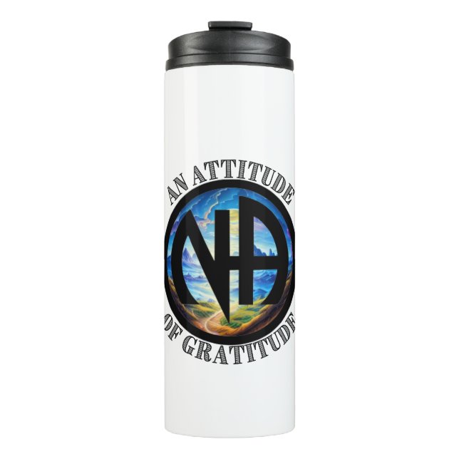 Eine Haltung der Dankbarkeit - NA Thermosbecher (Vorderseite)