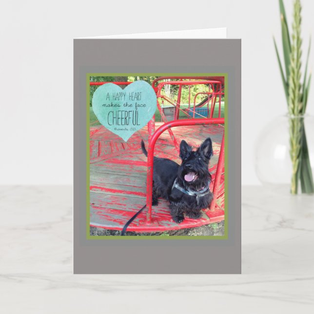 Eine Happy Heart Note Card Karte (Vorderseite)