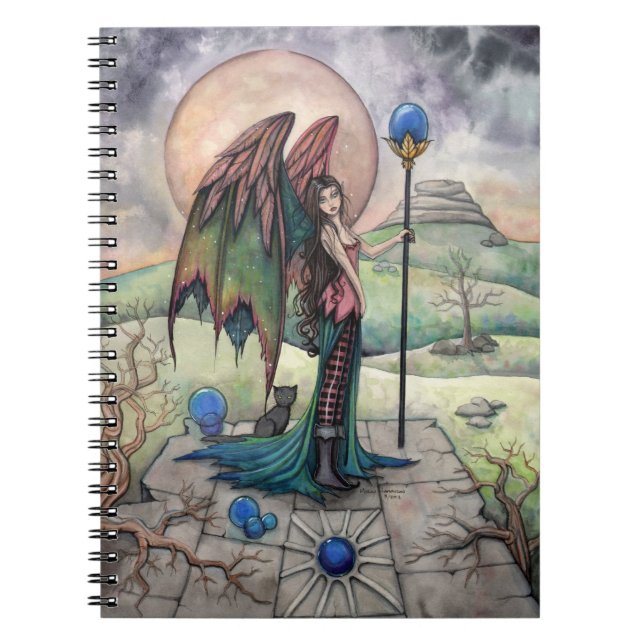 Eine Harvest Moon Fairy Gothic Fantasy Art Notizblock (Vorderseite)