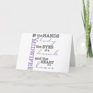 Eine Hebamme muss .... Karte