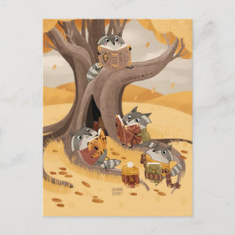 Eine Heilerin alter Bücher von Alexandra Dikaia Postkarte