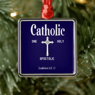 Eine heilige katholische apostolische Kirche Ornament Aus Metall