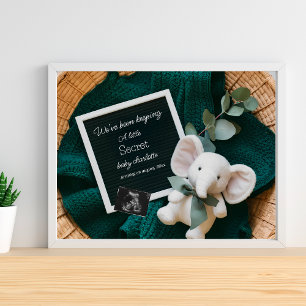 Eine heimelige neutrale Korbschwangerschaft Poster