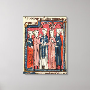 Eine Heirat, von 'Decrets de Gratien' Leinwanddruck