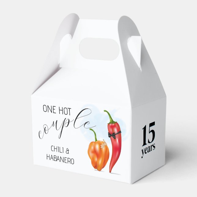 Eine heiße Hochzeit Geschenkschachtel (Vorderseite)