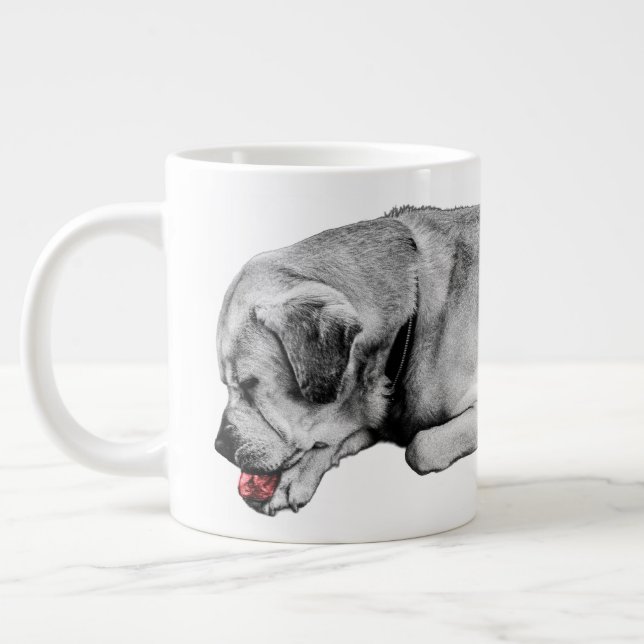 Eine helle Pause Jumbo-Tasse (Links)