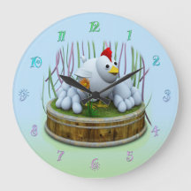 Eine Henne mit vielen Eiern