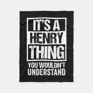 Eine Henry-Sache würde man nicht verstehen - Famil Fleecedecke