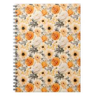 Eine Herbst-Blumenserie Design 1 Notizblock