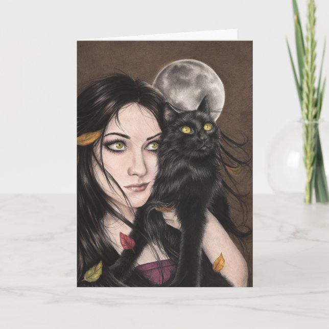 Eine Herbstergrußkarte Karte (Vorderseite)