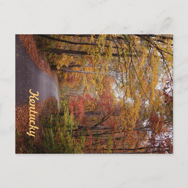 Eine Herbstfahrt von JerseyFawn Postkarte (Vorderseite)