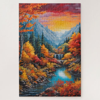 Eine Herbsttonlandschaft Puzzle