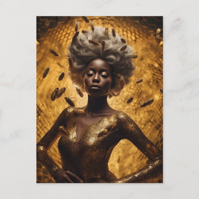 Eine herrliche Göttin der Honigbienen Postkarte (Vorderseite)