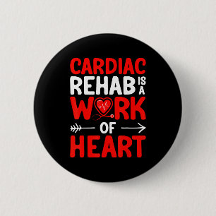 Eine Herzrehabilitation arbeitet Herz Kardiologie Button