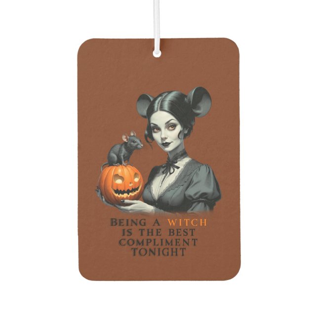 Eine Hexe zu sein ist heute Abend das beste Kompli Autolufterfrischer (Vorderseite)