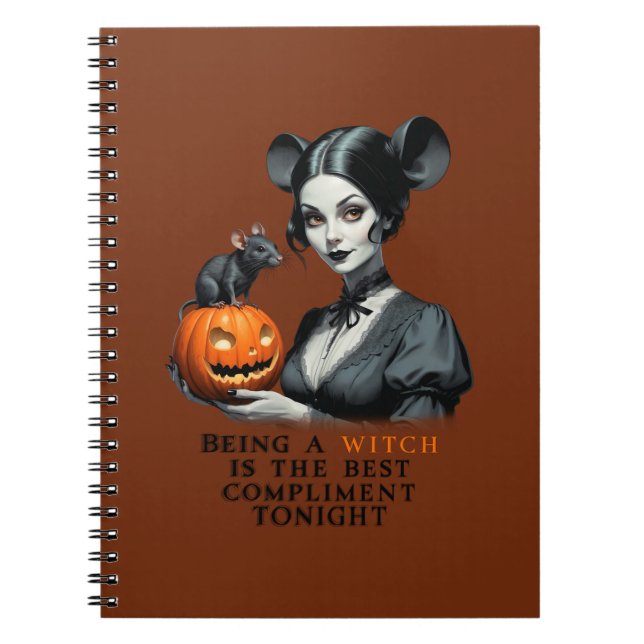 Eine Hexe zu sein ist heute Abend das beste Kompli Notizblock (Vorderseite)