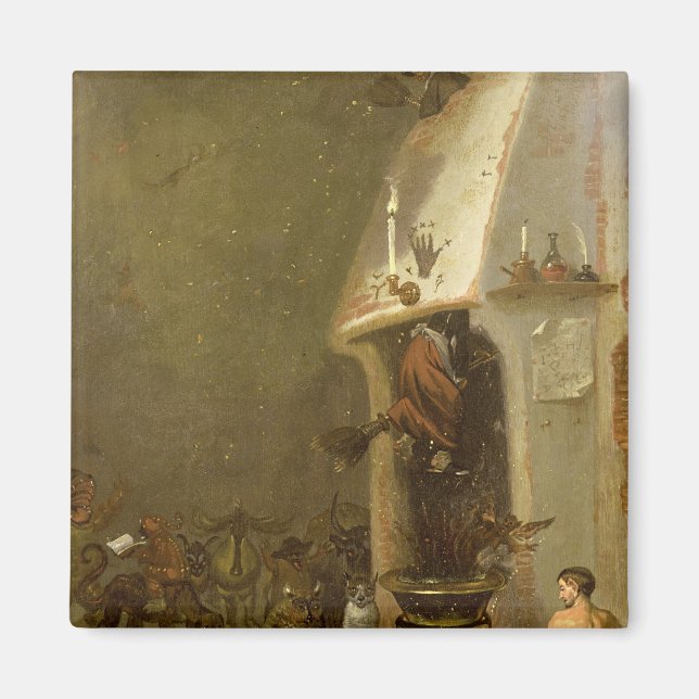 Eine Hexenmeisterin Magnet (Vorne)